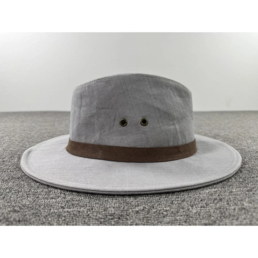 Wallaroo‎ Hat Company Hat Fedora Fitted Mens Large XL Jamison Gray Safari